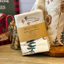 Load image into Gallery viewer, Holiday Mushroom Paperless Towels - Eco Friendly & Sustainable Kitchen