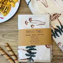 Load image into Gallery viewer, Holiday Mushroom Paperless Towels - Eco Friendly & Sustainable Kitchen