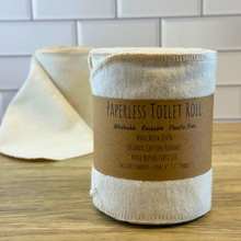 Load image into Gallery viewer, Organic Cotton Reusable Toilet Rolls - Eco-Friendly & Sustainable