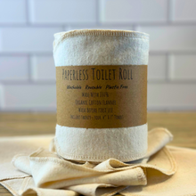 Load image into Gallery viewer, Organic Cotton Reusable Toilet Rolls - Eco-Friendly & Sustainable