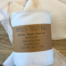 Load image into Gallery viewer, Organic Cotton Reusable Toilet Rolls - Eco-Friendly & Sustainable