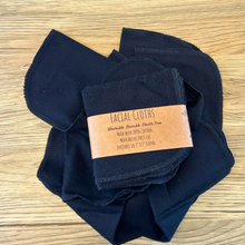 Load image into Gallery viewer, Reusable 100% Cotton Black Facial Cloths – Eco-Friendly, Soft, and Gentle for Sensitive Skin, Natural Skincare Routine