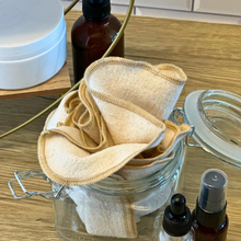 Load image into Gallery viewer, Reusable Organic Cotton Facial Cloths – Zero-Waste Beauty