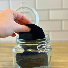 Load image into Gallery viewer, Eco-Friendly, Reusable Black Cotton Rounds