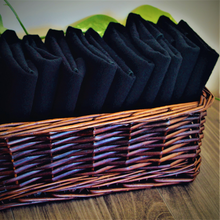 Load image into Gallery viewer, Reusable Black Cloth Towels – Zero Waste & Eco-Friendly