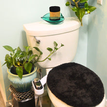 Load image into Gallery viewer, Black Cotton Reusable Toilet Rolls - Eco-Friendly & Sustainable