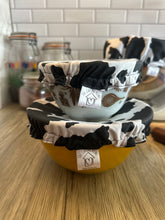 Load image into Gallery viewer, Cow Sustainable Bowl Covers – Reusable, Washable, and Eco-Friendly Food Covers