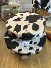 Load image into Gallery viewer, Cow Sustainable Bowl Covers – Reusable, Washable, and Eco-Friendly Food Covers