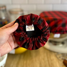 Load image into Gallery viewer, Red Flannel Sustainable Bowl Covers – Reusable, Washable, and Eco-Friendly Food Covers