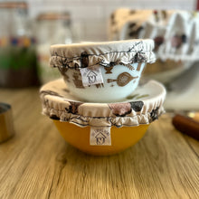 Load image into Gallery viewer, Mushroom Sustainable Bowl Covers – Reusable, Washable, and Eco-Friendly Food Covers