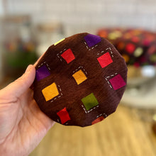 Load image into Gallery viewer, Multicolored Squares Sustainable Bowl Covers – Reusable, Washable, and Eco-Friendly Food Covers