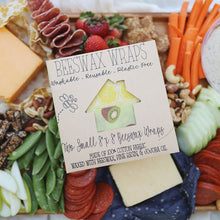 Load image into Gallery viewer, Beeswax Food Wraps (2-Pack) - 8"x8" Small, Eco-Friendly & Reusable