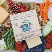 Load image into Gallery viewer, Beeswax Food Wraps (2-Pack) - 11"x11" Medium, Eco-Friendly & Reusable