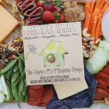 Load image into Gallery viewer, Beeswax Food Wraps (2-Pack) - 14"x14" Large, Eco-Friendly & Reusable