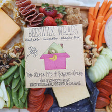 Load image into Gallery viewer, Beeswax Food Wraps (2-Pack) - 14"x14" Large, Eco-Friendly & Reusable