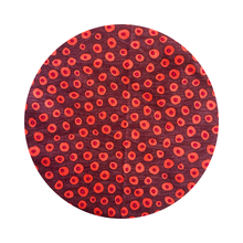Load image into Gallery viewer, Red & Orange Circles Sustainable Bowl Covers – Reusable, Washable, and Eco-Friendly Food Covers