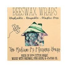 Load image into Gallery viewer, Beeswax Food Wraps (2-Pack) - 11"x11" Medium, Eco-Friendly & Reusable