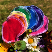 Load image into Gallery viewer, Rainbow Reusable Cotton Rounds – Colorful and Sustainable