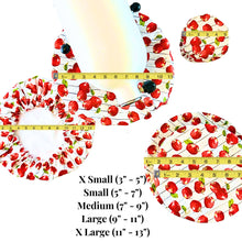 Load image into Gallery viewer, Reusable Apple Print Bowl Covers – 100% Cotton, Washable, and Eco-Conscious