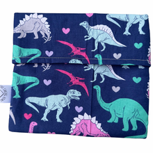 Load image into Gallery viewer, Girly Dinosaur Eco-Friendly Sandwich Bag – Reusable, Washable, and Long-Lasting