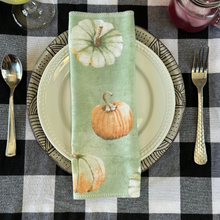 Load image into Gallery viewer, Teal Pumkin, Fall Paperless Kitchen Towels