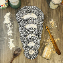 Load image into Gallery viewer, Reusable White & Black Stripes Bowl Covers-Practical and Sustainable Cotton Food Covers