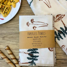 Load image into Gallery viewer, Holiday Mushroom Paperless Towels - Eco Friendly &amp; Sustainable Kitchen
