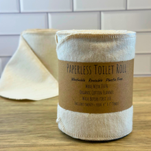 Load image into Gallery viewer, Organic Cotton Reusable Toilet Rolls - Eco-Friendly &amp; Sustainable
