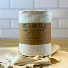 Load image into Gallery viewer, Organic Cotton Reusable Toilet Rolls - Eco-Friendly &amp; Sustainable
