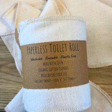 Load image into Gallery viewer, Organic Cotton Reusable Toilet Rolls - Eco-Friendly &amp; Sustainable
