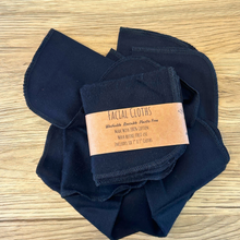 Load image into Gallery viewer, Reusable 100% Cotton Black Facial Cloths – Eco-Friendly, Soft, and Gentle for Sensitive Skin, Natural Skincare Routine
