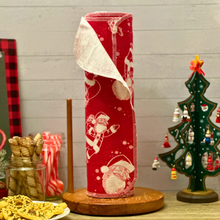 Load image into Gallery viewer, Reusable Santa Paperless Towels - Sustainable and Eco Friendly
