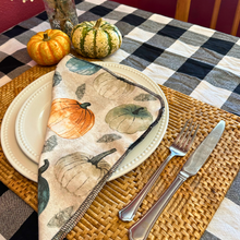 Load image into Gallery viewer, Pumpkin Paperless Towels – Reusable, Eco-Friendly Fall and Thanksgiving Napkins
