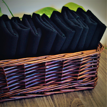 Load image into Gallery viewer, Reusable Black Cloth Towels – Zero Waste &amp; Eco-Friendly
