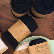 Load image into Gallery viewer, Black Cotton Reusable Toilet Rolls - Eco-Friendly &amp; Sustainable
