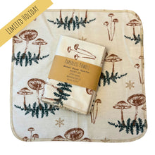 Load image into Gallery viewer, Holiday Mushroom Paperless Towels - Eco Friendly &amp; Sustainable Kitchen
