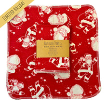 Load image into Gallery viewer, Reusable Santa Paperless Towels - Sustainable and Eco Friendly
