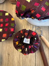 Load image into Gallery viewer, Multicolored Squares Sustainable Bowl Covers – Reusable, Washable, and Eco-Friendly Food Covers
