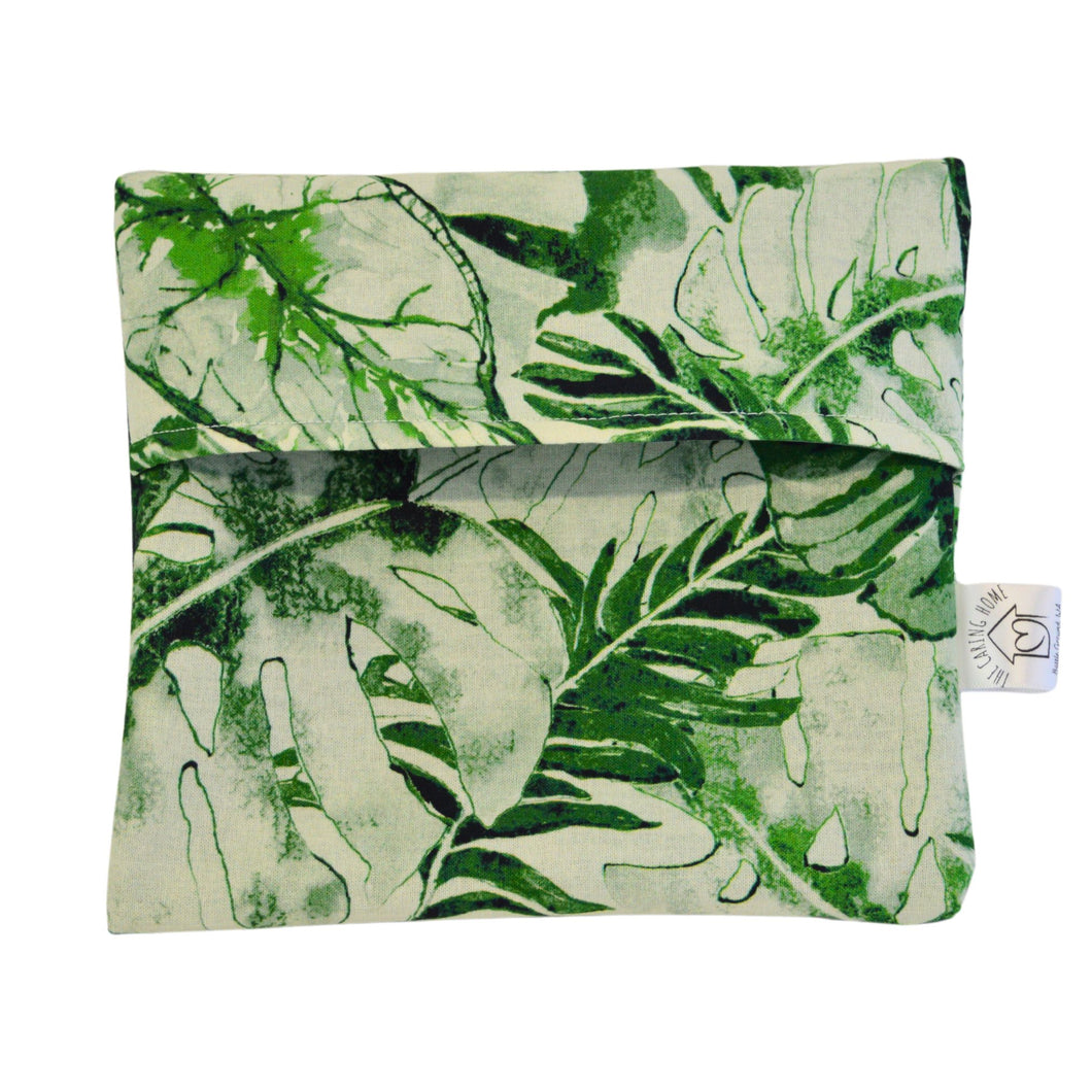 Monstera Leaf Eco-Friendly Sandwich Bags – Reusable, Washable, and Long-Lasting