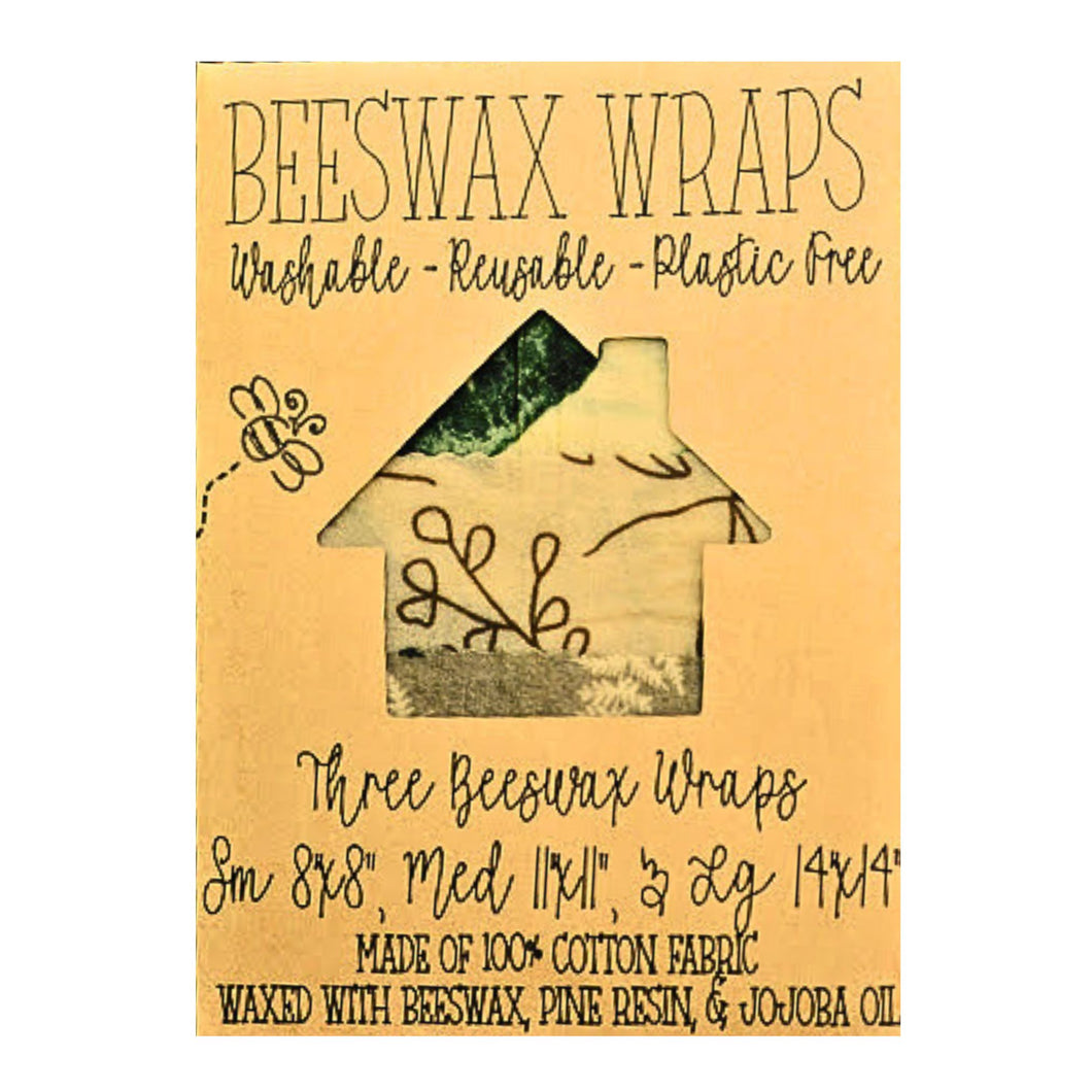 Variety (Plants) Pack Sustainable Beeswax Food Wraps – Perfect for Eco-Friendly Kitchens