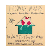 Load image into Gallery viewer, Beeswax Food Wraps (2-Pack) - 8&quot;x8&quot; Small, Eco-Friendly &amp; Reusable
