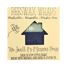 Load image into Gallery viewer, Beeswax Food Wraps (2-Pack) - 8&quot;x8&quot; Small, Eco-Friendly &amp; Reusable
