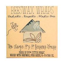 Load image into Gallery viewer, Beeswax Food Wraps (2-Pack) - 14&quot;x14&quot; Large, Eco-Friendly &amp; Reusable
