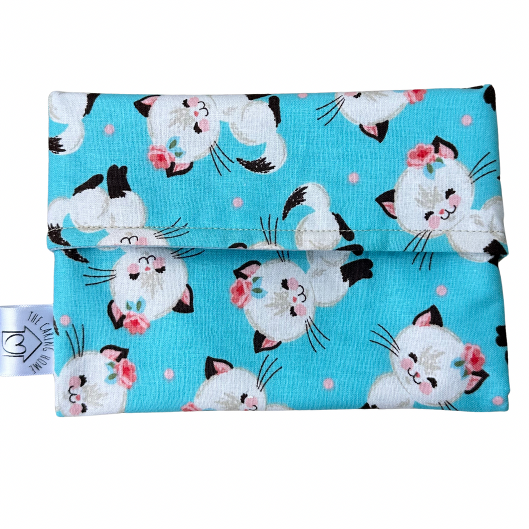 Cats Reusable Snack Bag – Sustainable, Versatile, Washable & Eco-Friendly