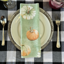 Load image into Gallery viewer, Teal Pumkin, Fall Paperless Kitchen Towels
