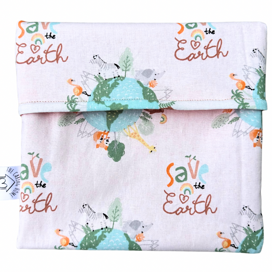 Save The Earth Eco-Friendly Sandwich Bag – Reusable, Washable, and Long-Lasting